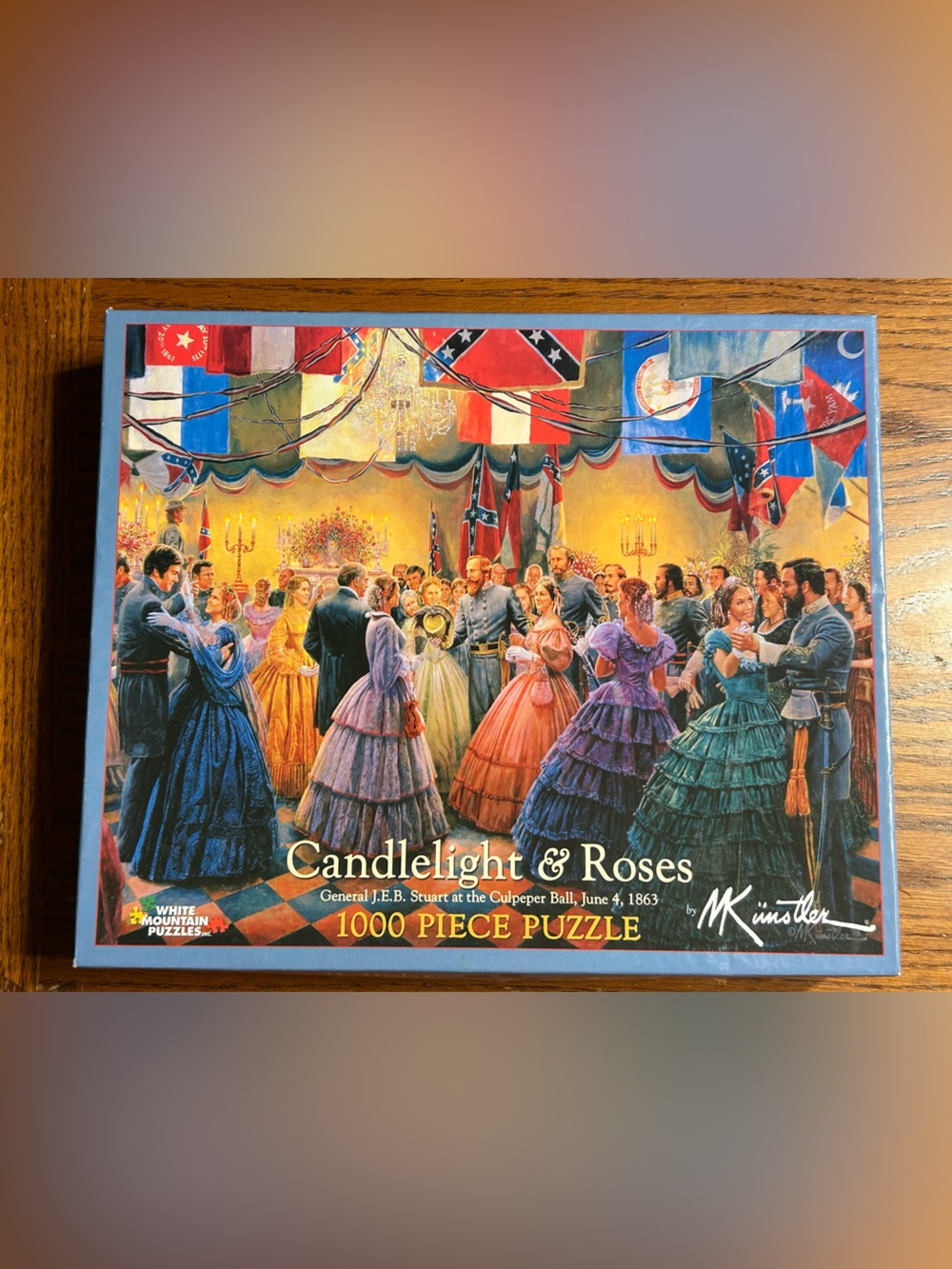 Candlelight & Roses 1000-Piece Jigsaw Puzzle - by White Mountain